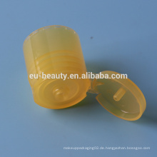 Plastik transparent gelb Flip Top Cap